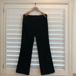 AnnTaylor Flat Front Black Work Trouser